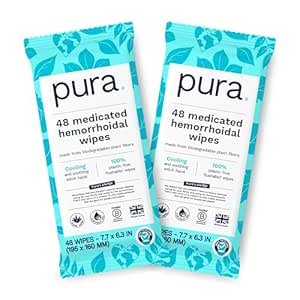 51EzEOaK7DL._SX300_SY300_QL70_ML2_ Pura XL Flushable Medicated Wipes Review Best Hemorrhoid Relief Personal Cleansing Wipes