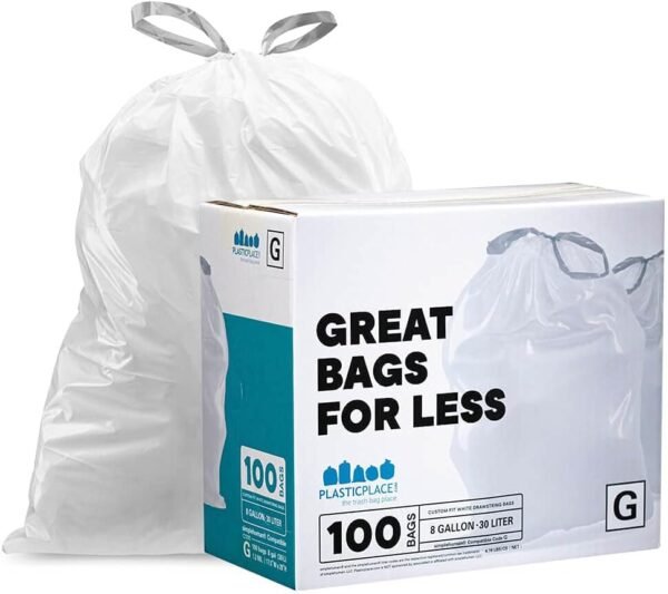 51RCKCISq-S._AC_SL1000_ Plasticplace Custom Fit Trash Bags Review Best Alternative to Simplehuman Code G Liners