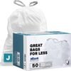 612PVjQ4LbL._AC_SL1500_ Plasticplace Trash Bags Code J Review Durable Tear-Resistant Drawstring Kitchen Office Liners