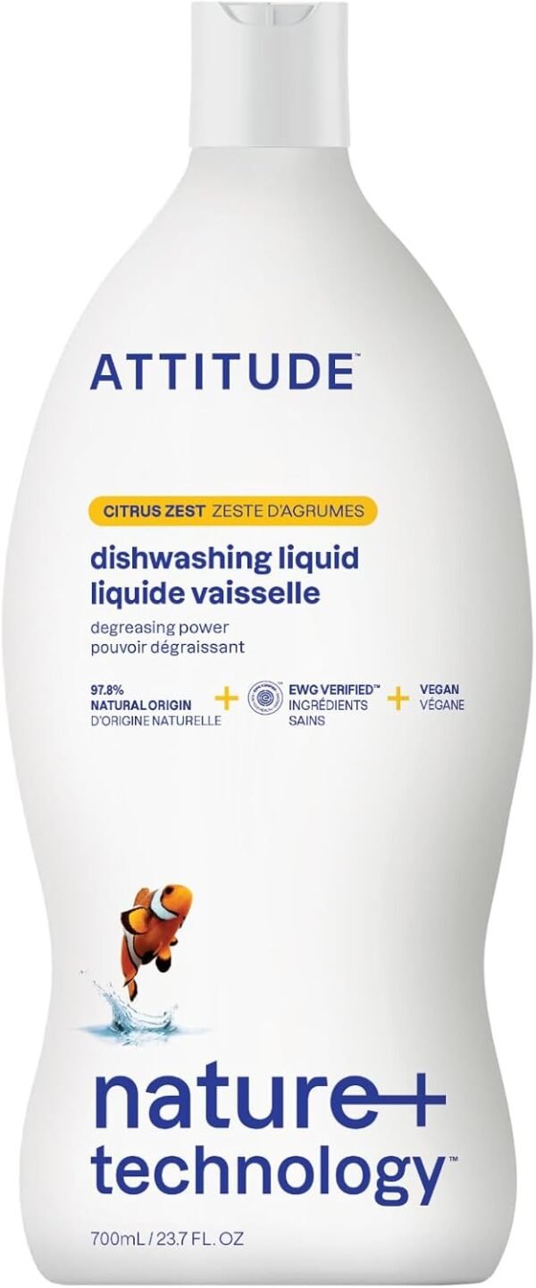 61CzcU3QkjL._AC_SL1500_ ATTITUDE Dish Soap Review High Performance Plant-Based Citrus Zest Formula Tested