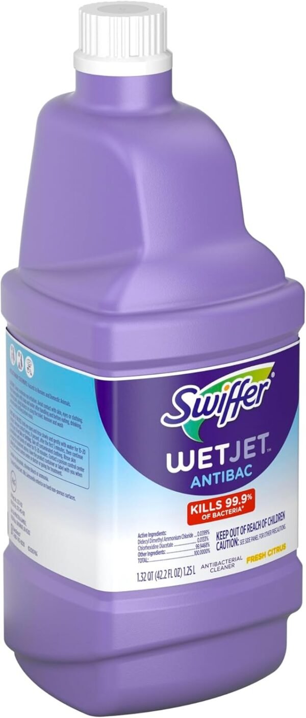 61HI6YTuCUL._AC_SL1500_ Swiffer WetJet Floor Cleaner Review Powerful Antibacterial Multi Surface Citrus Solution