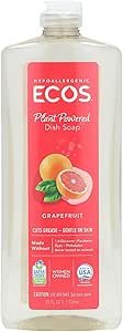 61HRL9bDTbL.__AC_SX300_SY300_QL70_ML2_ Ecos Dishmate Liquid Grapefruit Dish Soap Review Sustainable Plant-Based Cleaning Power