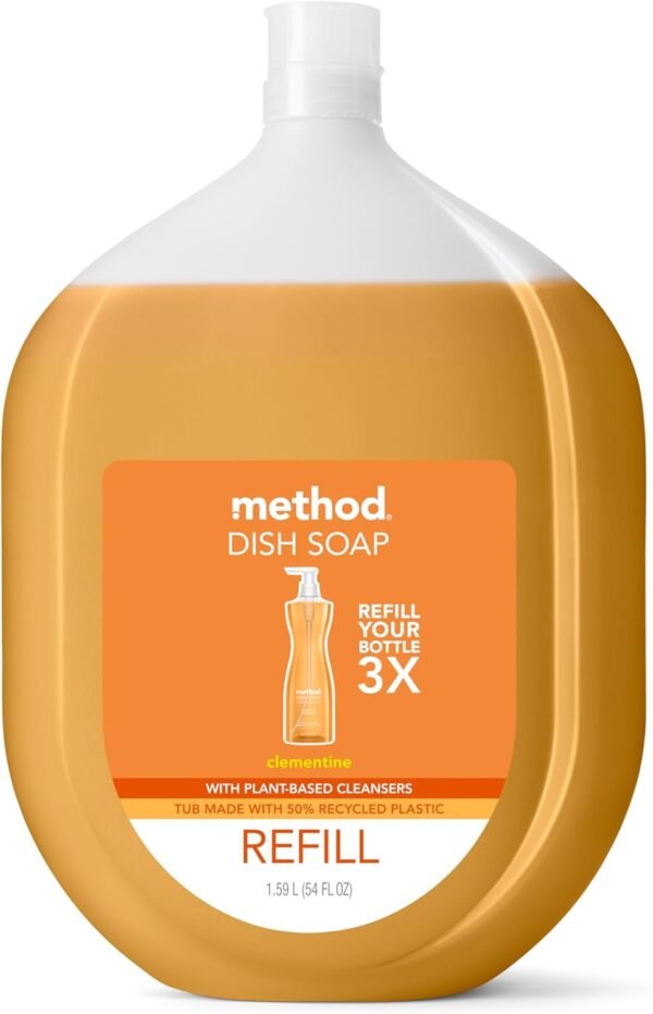 61UljzCCz5L._AC_SL1500_ Method Gel Dish Soap Refill Review Powerful Biodegradable Cleaning by Method