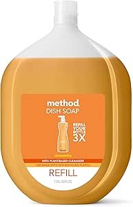 61UljzCCz5L.__AC_SX300_SY300_QL70_ML2_ Method Gel Dish Soap Refill Review Powerful Biodegradable Cleaning by Method