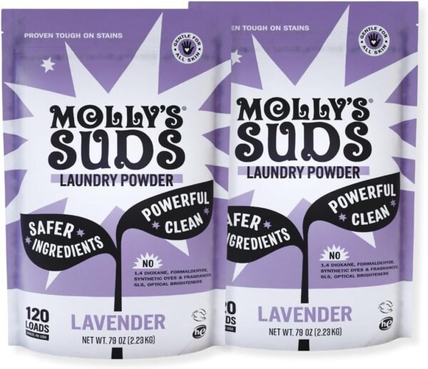 61foRmkHyL._AC_SL1080_ Mollys Suds Original Laundry Detergent Powder Review Powerful Clean for Sensitive Skin