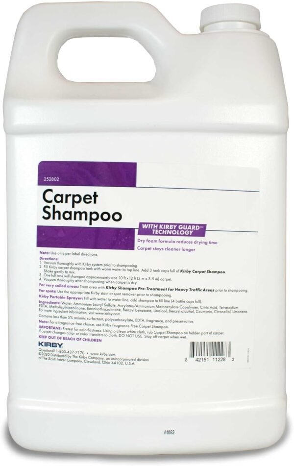 61g6y2X7oBL._AC_SL1500_ Kirby Carpet Shampoo Review Deep Cleaning Lavender Scented Solution for Carpets