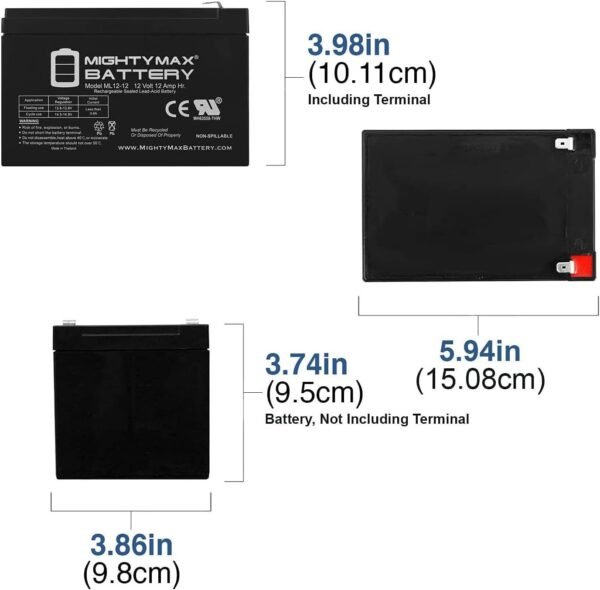 61hPM1bEhgL._AC_SL1500_ Mighty Max Battery ML12-12 Review Best 12V SLA Battery for Reliable Power and Longevity