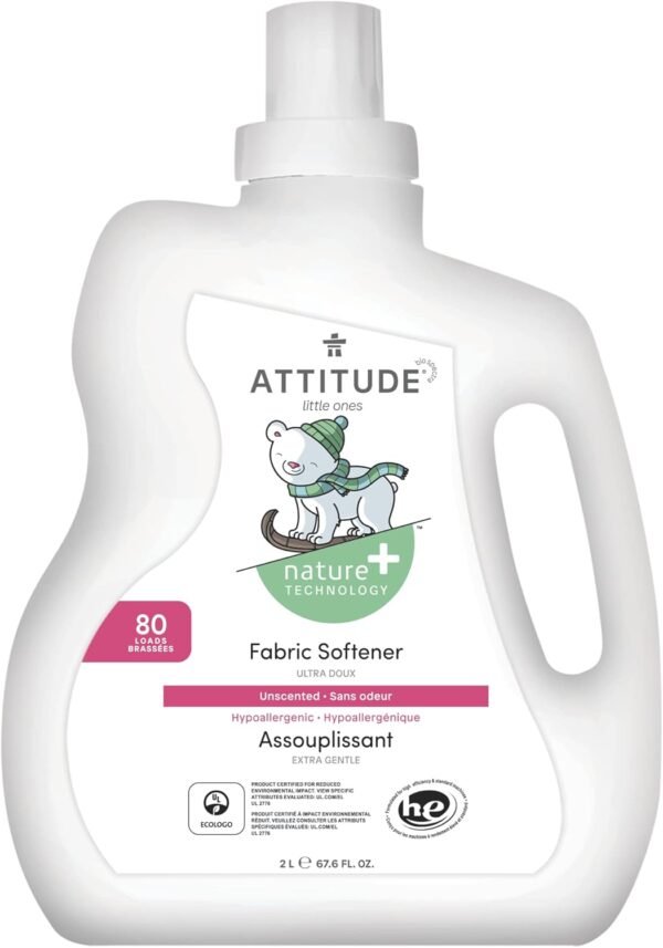 61vDNzq6M1L._AC_SL1500_ ATTITUDE Baby Fabric Softener Review Vegan Gentle Laundry Essential for Sensitive Skin