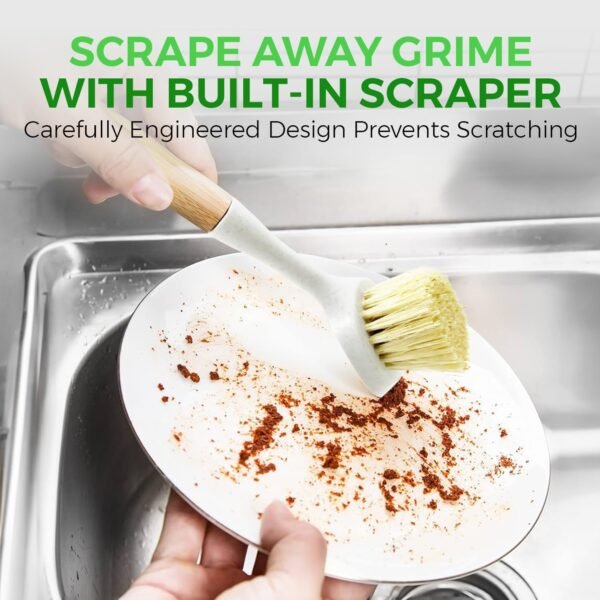 71-VP1Yb3SL._AC_SL1500_ Plastic Free Bamboo Dish Scrubber Brush Set Review AIRNEX Eco Friendly Cleaning