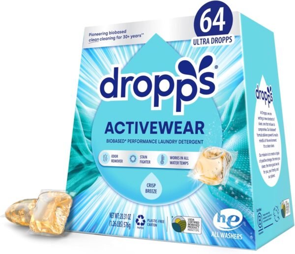 711tAllaCJL._AC_SL1500_-1 Dropps Activewear Laundry Pods Review Powerful Stain Fighting Detergent for Performance Fabrics