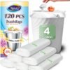 713o1nDircL._AC_SL1500_ Teivio 4 Gallon Trash Bags Review Clear Strong Liners for Home Kitchen