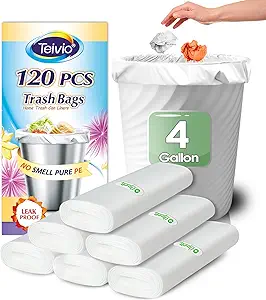 713o1nDircL.__AC_SX300_SY300_QL70_FMwebp_ Teivio 4 Gallon Trash Bags Review Clear Strong Liners for Home Kitchen