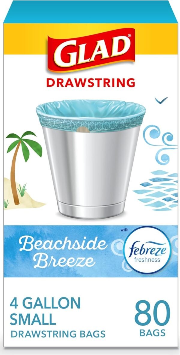 715999twgmL._AC_SL1500_ Glad Odorshield Small Trash Bags Review with Febreze Beachside Breeze Freshness