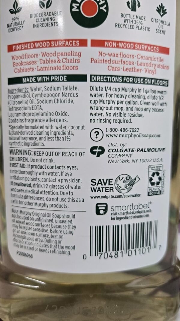 719-192z1L._SL1500_ Murphy Oil Soap All Purpose Cleaner Review Pack of 2 Original Formula Insights