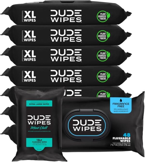 719fJdxps8L._AC_SL1500_ Flushable Wipes Review DUDE Products Best Unscented Large Adult Wipes Guide