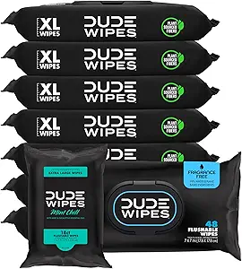 719fJdxps8L.__AC_SX300_SY300_QL70_FMwebp_ Flushable Wipes Review DUDE Products Best Unscented Large Adult Wipes Guide