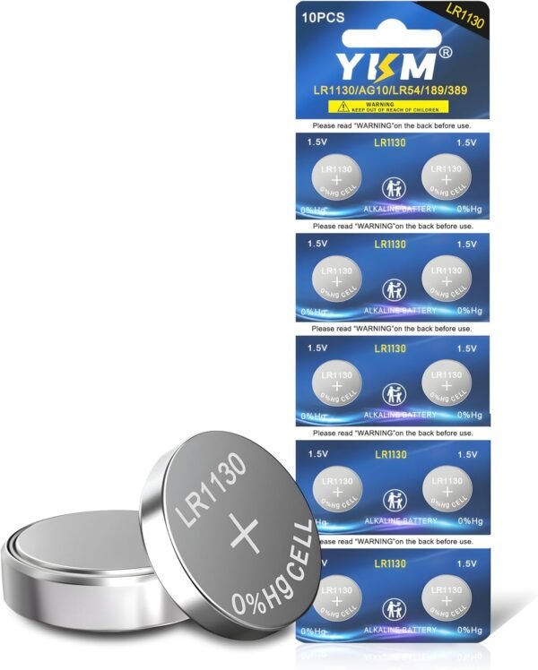 71BR2d9HoOL._AC_SL1500_ YKM LR1130 Coin Cell Battery Review Long-Lasting Power for Watches Calculators