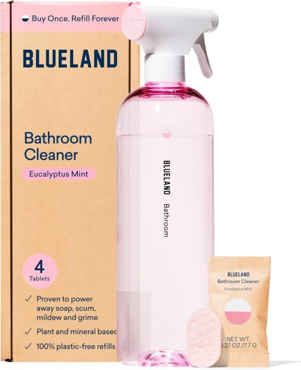 71DWDRCRWRL._AC_SL1500_ Blueland Bathroom Cleaner Review Eco-Friendly Starter Set with Refillable Spray Bottle