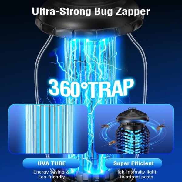 71FtGP-GjDL._AC_SL1500_ CACULE Outdoor Bug Zapper Review Effective Mosquito Killer for Patio Backyard