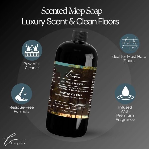 71Idq8bseRL._AC_SL1500_ Premium Floor Cleaners Lapew Review Discover Streak-Free Cleaning with Brazilian Summers Scented Mop Soap