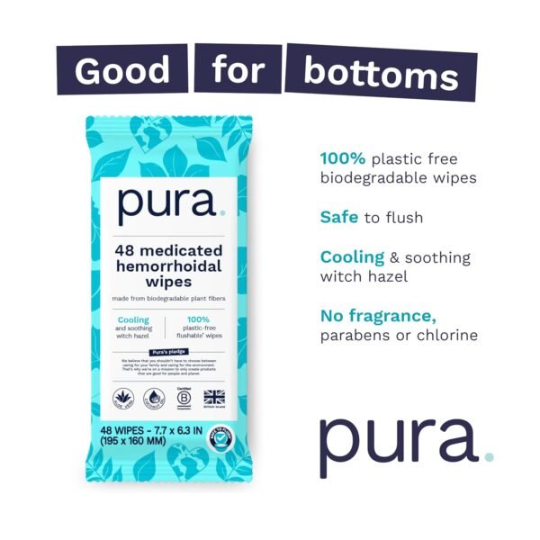 71JRFgouSoL._SL1500_ Pura XL Flushable Medicated Wipes Review Best Hemorrhoid Relief Personal Cleansing Wipes