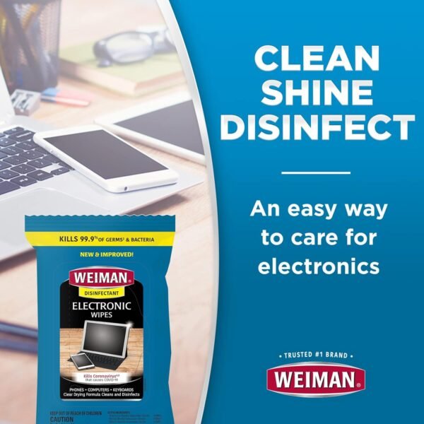 71MNUb0jL._AC_SL1500_ Weiman Electronic Cleaner Wipes Review Perfect for Safely Disinfecting Screens and Devices