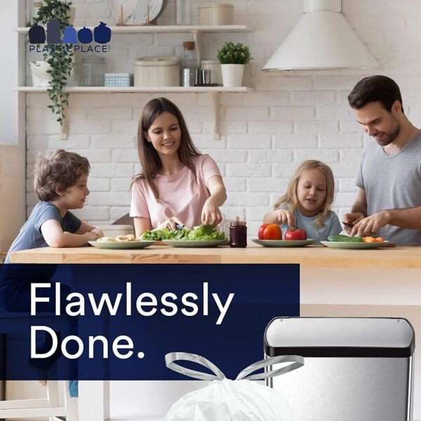 71Pd30Yxr8L._AC_SL1500_ Plasticplace Trash Bags Code J Review Durable Tear-Resistant Drawstring Kitchen Office Liners