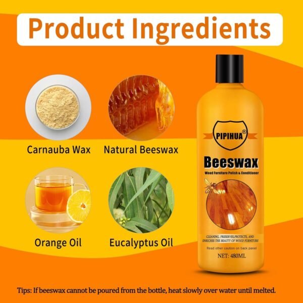 71QMZKFJMbL._AC_SL1500_ Wood Polish Review PIPIHUA Beeswax Conditioner Restores and Protects Furniture