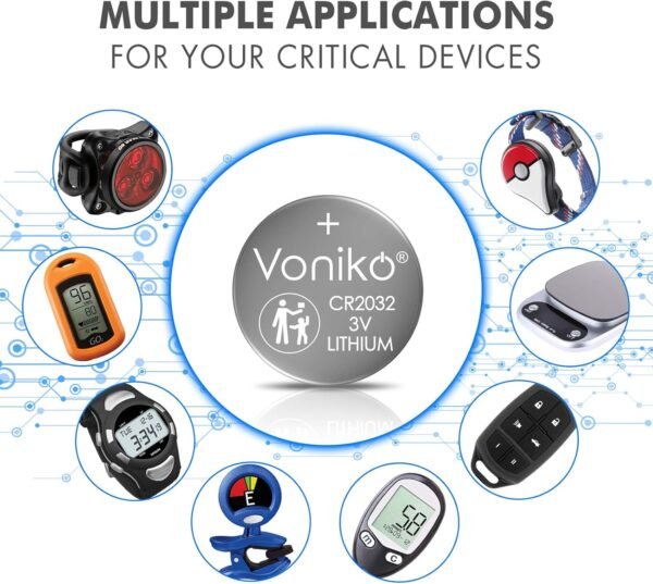 71XuYt5JfPL._AC_SL1500_ Voniko 3 Volt CR2032 Battery Review Uncovering Reliability and Safety for Household Devices