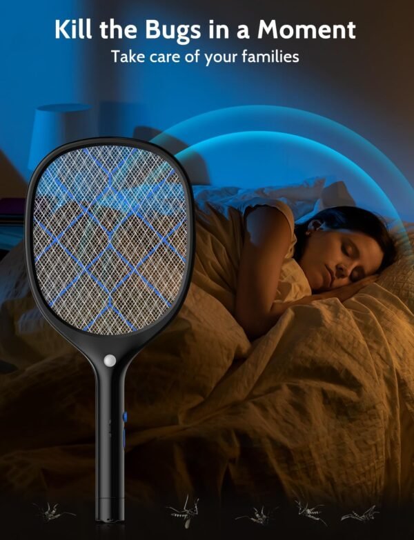 71YSBpu4fpL._AC_SL1500_ YISSVIC Electric Fly Swatter Review Rechargeable Mosquito Killer with LED Light