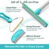 71Z7Dj3y3lL._AC_SL1500_ Pet Hair Removal Carpet Rake Review airbee Three Piece Set Efficiency Tested