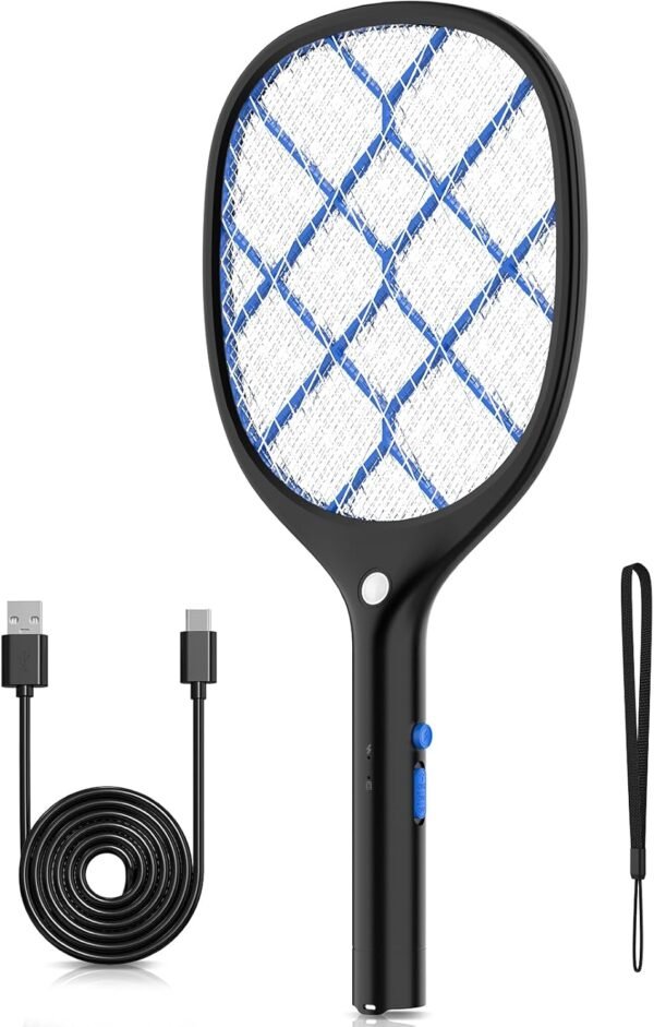 71ZQiv0DukL._AC_SL1500_ YISSVIC Electric Fly Swatter Review Rechargeable Mosquito Killer with LED Light