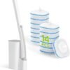 71hQrjOJk-L._AC_SL1500_ Toilet Cleaner Wand Review IVYROLL Disposable Brush Set with 14 Refills and Holder