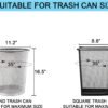 71hvc2UYCXL._AC_SL1500_ 3 Gallon Clear Trash Bags WADNGXM Review Perfect for Bathroom and Office Use