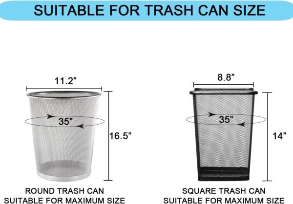 71hvc2UYCXL._AC_SL1500_ 3 Gallon Clear Trash Bags WADNGXM Review Perfect for Bathroom and Office Use