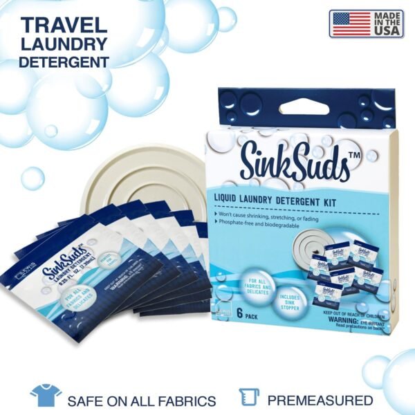 71mwmHE35UL._AC_SL1500_ SinkSuds Liquid Laundry Detergent Travel Size Review Perfect for On the Go Washing