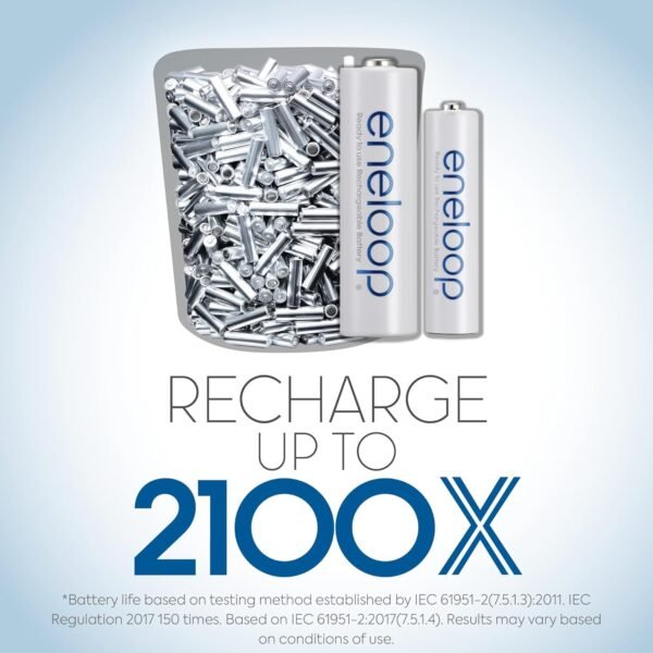71qDeN9ktKL._AC_SL1500_ Review of Panasonic Eneloop AA Rechargeable Batteries Long Lasting Power Pack