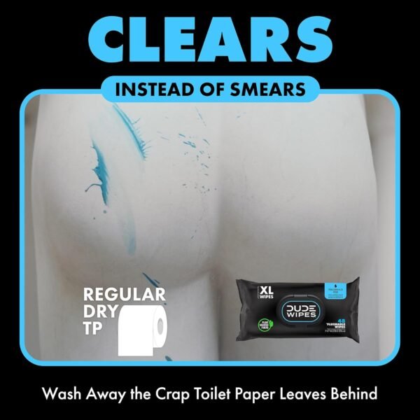 71twdgkdueL._AC_SL1500_ Flushable Wipes Review DUDE Products Best Unscented Large Adult Wipes Guide