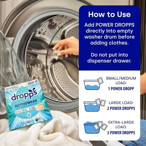 81-fLV6dxTL._AC_SL1500_ Dropps Activewear Laundry Pods Review Powerful Stain Fighting Detergent for Performance Fabrics