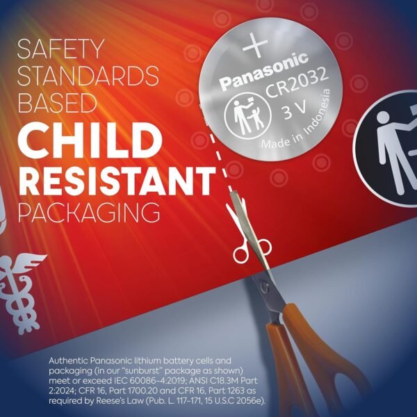 81Nlv023eL._AC_SL1500_ Panasonic CR2032 Coin Cell Batteries Review Long Lasting Power and Safety Features