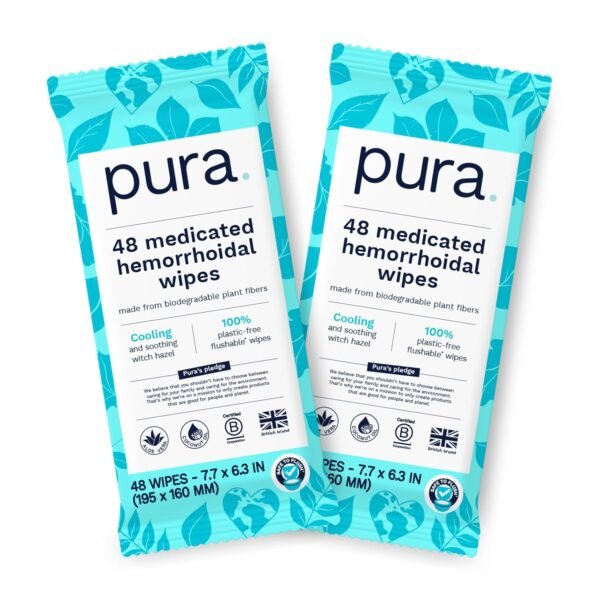 81SoKCXwHIL._SL1500_ Pura XL Flushable Medicated Wipes Review Best Hemorrhoid Relief Personal Cleansing Wipes