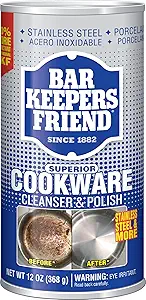 81Yfj95aJ5L.__AC_SX300_SY300_QL70_FMwebp_ Bar Keepers Friend Superior Cookware Cleanser Review Powerful Stainless Steel Polish