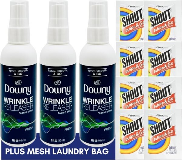 81bPPi5YgoL._AC_SL1500_ Downy Wrinkle Release Spray and Shout Wipes Travel Kit Review for Effortless Laundry Care