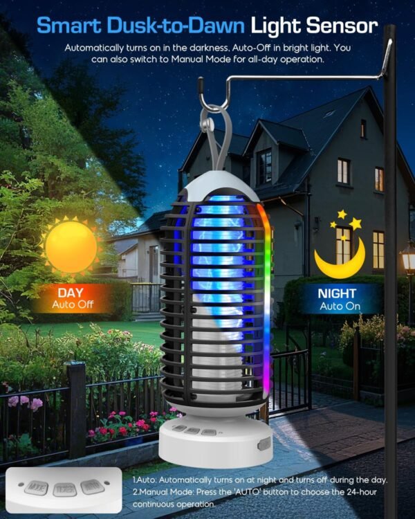 81hUleDfpvL._AC_SL1500_ Rechargeable Bug Zapper Review PhatroyYee 2025 Cordless Outdoor Mosquito Trap