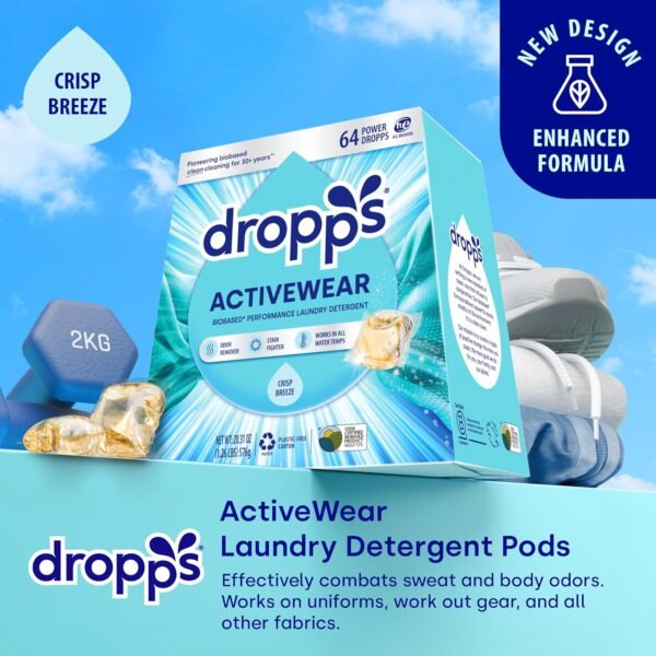 81rH6-jzOL._AC_SL1500_-1 Dropps Activewear Laundry Pods Review Powerful Stain Fighting Detergent for Performance Fabrics