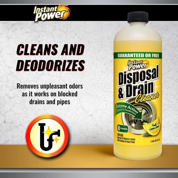 81seQiD1HeL._AC_SL1500_ Instant Power Drain Cleaner Review Enzyme-Based Household Clog Remover with Fresh Lemon Scent