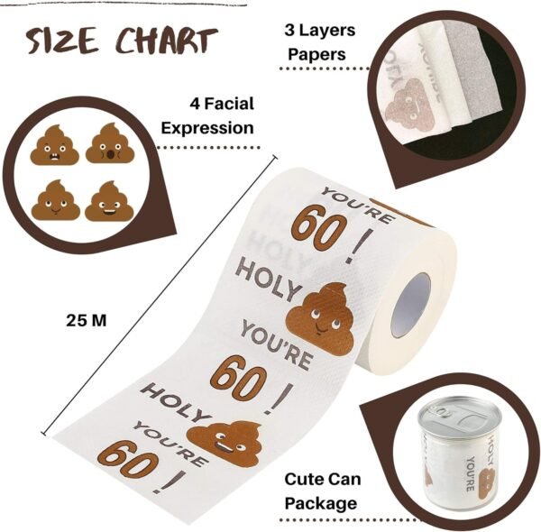 81tb8ZIIaCL._AC_SL1500_ Winoo Funny Toilet Paper 3-Ply Review Hilarious 60th Birthday Gift Must-Have