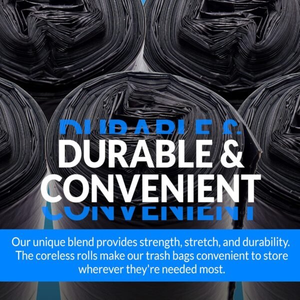 91bZp3VWObL._AC_SL1500_ Review of Reli 6-10 Gallon Trash Bags Bulk Pack Black Strong Durable Household